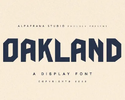 Oakland font