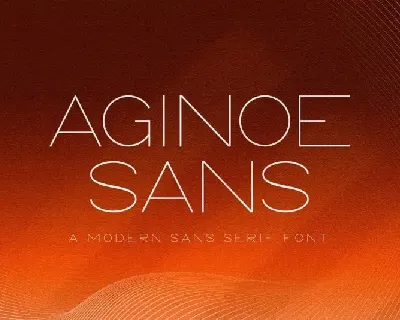 Aginoe Sans Serif font
