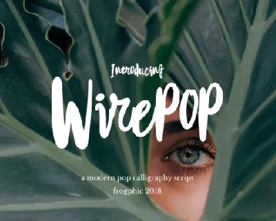 Wirepop Brush font