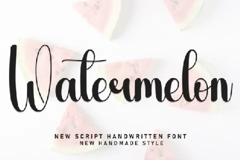 Watermelon Script Typeface font