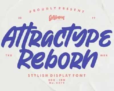 Attractype Reborn Script font