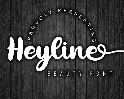 Heyline Bold Script font