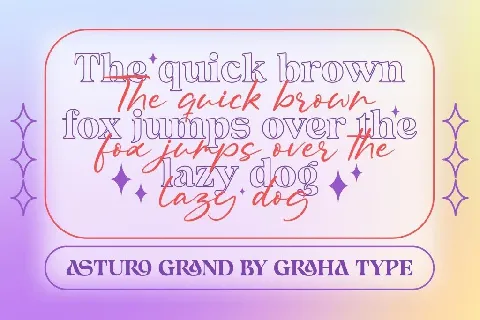 Asturo Grand DEMO font