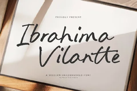 Ibrahima Vilantte font