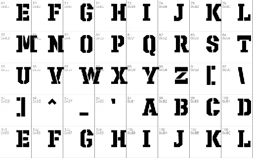 Sharpshooter font