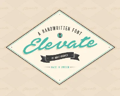 Elevate PERSONAL USE ONLY font