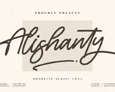 Alishanty font