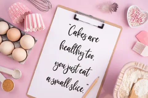 make cake font