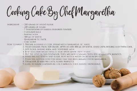 make cake font