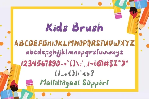 Kids Brush font