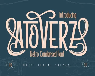 Atoverz font