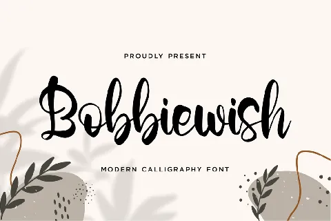 Bobbiewish font