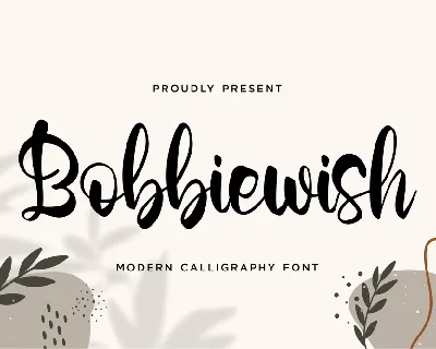 Bobbiewish font