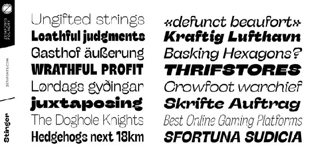 Stinger Sans Family font