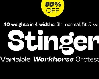 Stinger Sans Family font