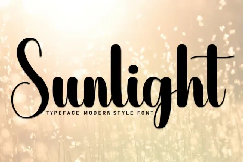 Sunlight Script Typeface font