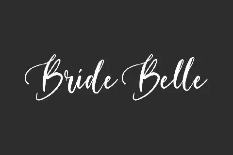 Bride Belle Demo font