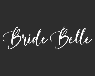 Bride Belle Demo font