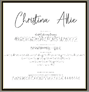 Christina Allie Free Download font