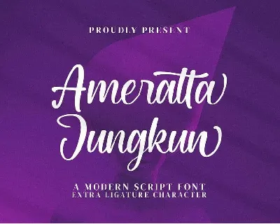 Ameratta Jungkun font