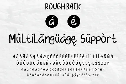 Roughback Demo font