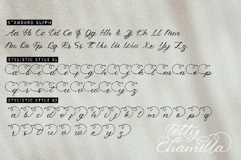 Betty Chamilla font