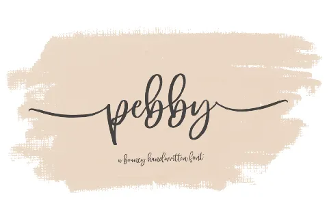 pebby font