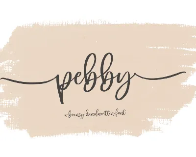 pebby font