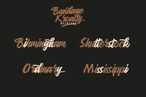 Bandage Kroasty font