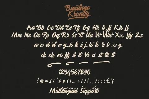 Bandage Kroasty font