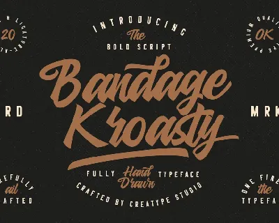 Bandage Kroasty font