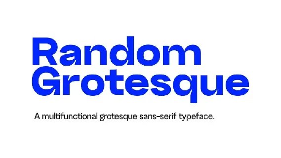 Random Grotesque font