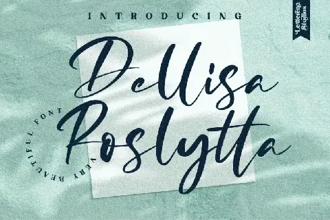 Dellisa Roslytta Script font