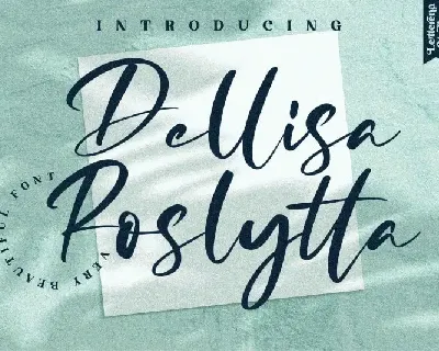 Dellisa Roslytta Script font