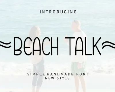 Beach Talk Display font