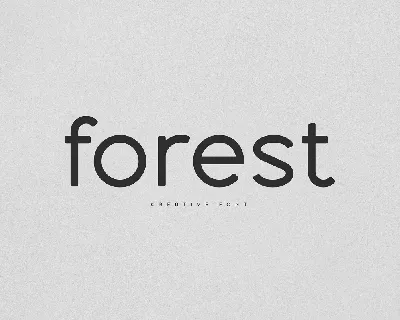 Forest font