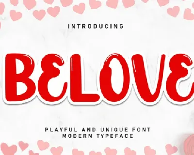 Belove Display font