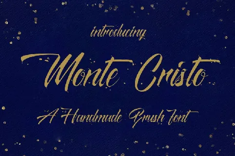 Monte Cristo Brush Free font