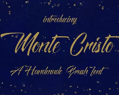 Monte Cristo Brush Free font