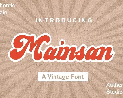 Mainsain Font