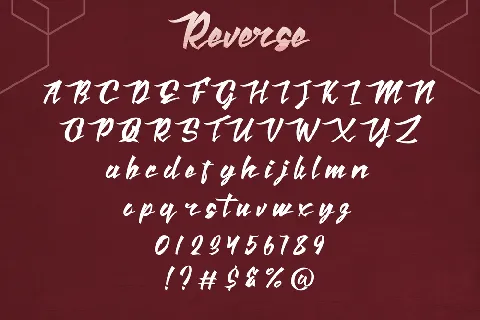 Reverse Demo font