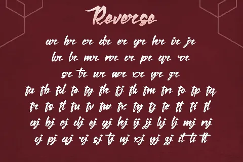 Reverse Demo font