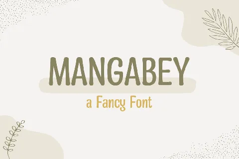 Mangabey font