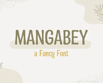 Mangabey font