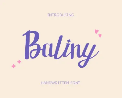 Baliny font