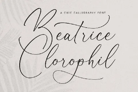 Beatrice Clorophil font