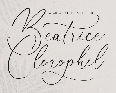 Beatrice Clorophil font