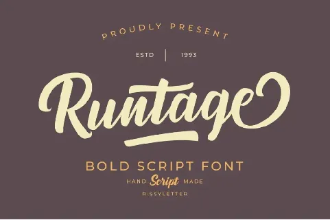 Runtage font