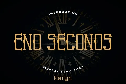 End Seconds font