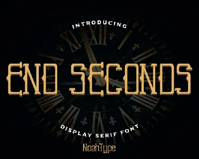 End Seconds font